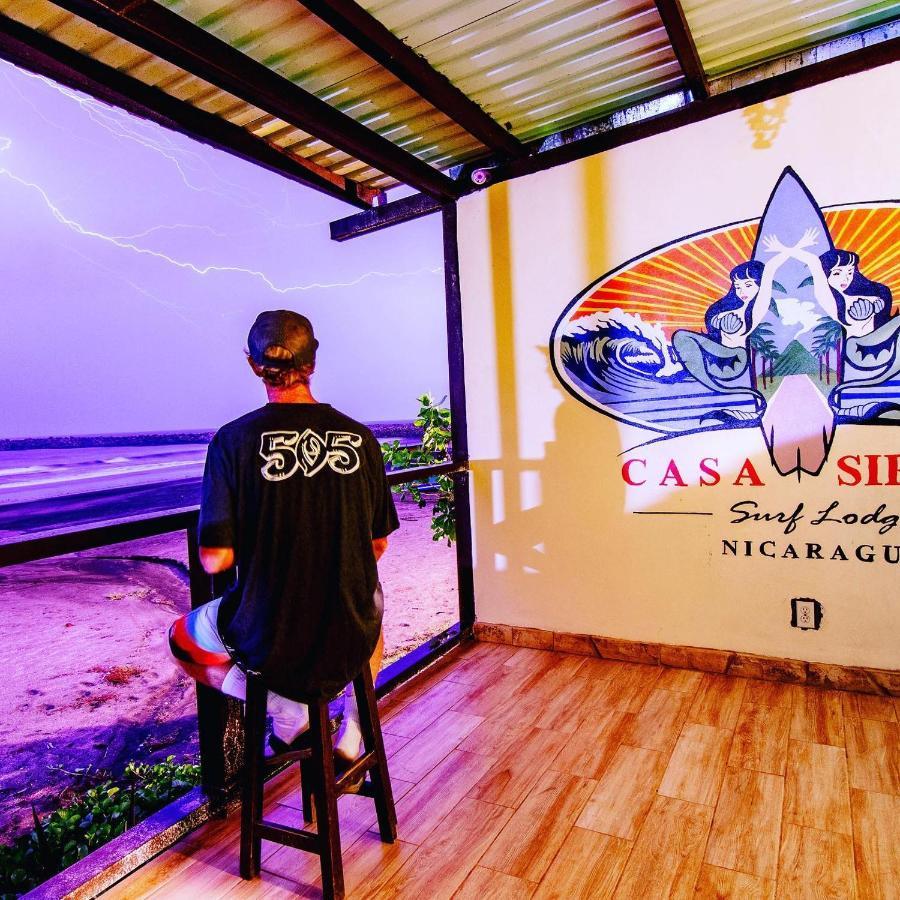 Sirena Surf Lodge Miramar Nicaragua Buitenkant foto